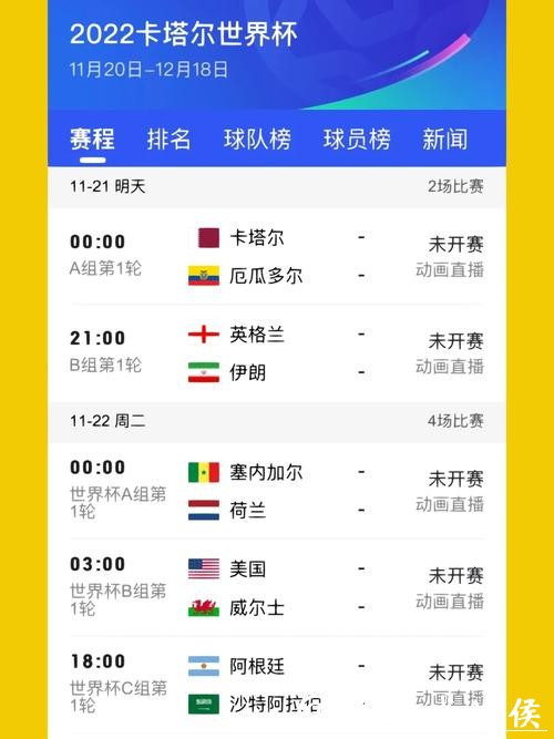 如何快速查询世界杯比赛时间安排 如何快速查询世界杯比赛时间安排
